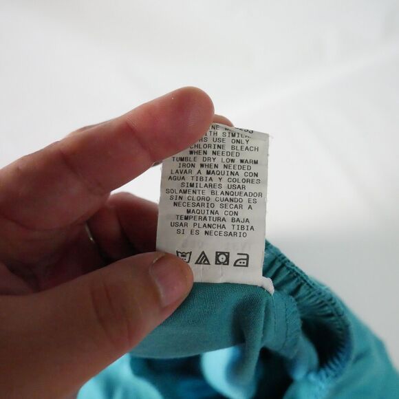 Simply Basic Womens Size M Teal Blue Pull-on Scrub Pants w Elastic Waist - Picture 5 of 10